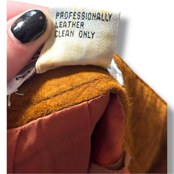 Talbots Rich Brown Suede Knee Length High Waisted Classic Back Slit Pencil Skirt - Picture 10 of 10